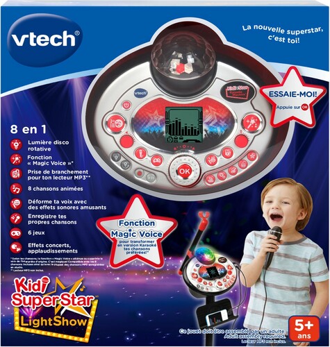 VTech VTech Kidi SuperStar LightShow noir (fr) 3417761658758