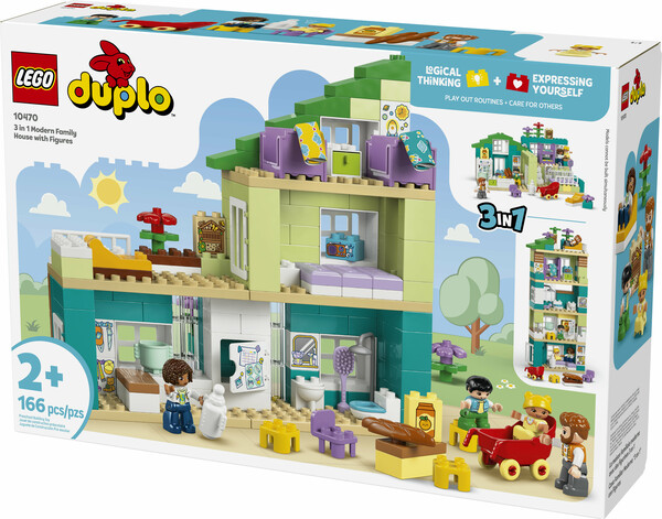 LEGO LEGO 10470 3 in 1 Modern Family House with Figures 673419420693