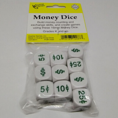 Koplow Games Ensemble dés éducatifs 10 dés de devise 018183120873