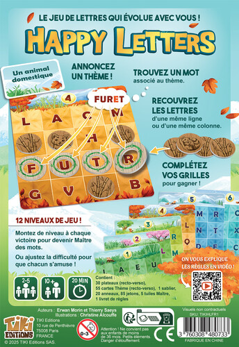Tiki Editions Happy letters 3760308480733