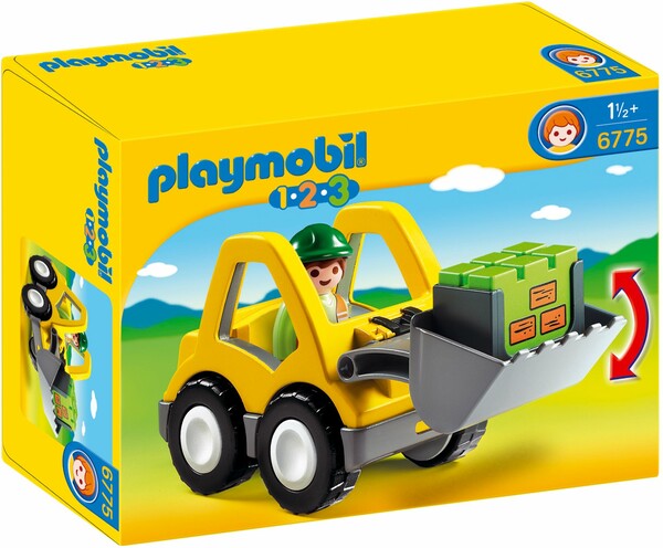 Playmobil Playmobil 6775 1.2.3 Chargeuse et ouvrier (mars 2012) 4008789067753