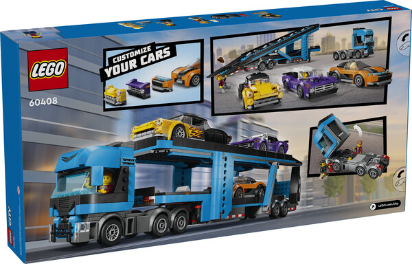 LEGO LEGO 60408 Le transporteur de véhicules avec voitures de sport 673419388436