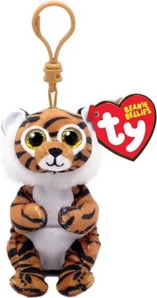 Ty Beanie bellies clip (5") - clawdia - tiger 008421431090