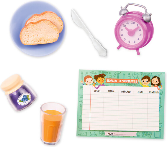 Poupées Our Generation Mini accessoires OG - "Happy Breakfast Set" 062243403086