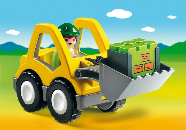 Playmobil Playmobil 6775 1.2.3 Chargeuse et ouvrier (mars 2012) 4008789067753