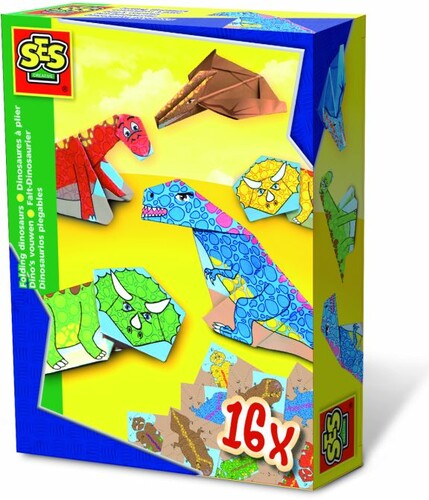 SES creative Origami pliages dinosaures (fr/en) 8710341008352