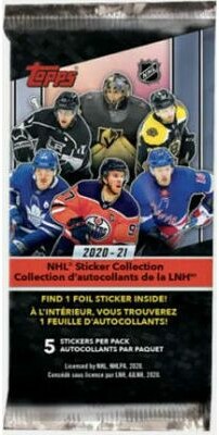 Topps TOPPS Collection d'autocollants de la LNH 20/21 (5/50/16) 887521094349