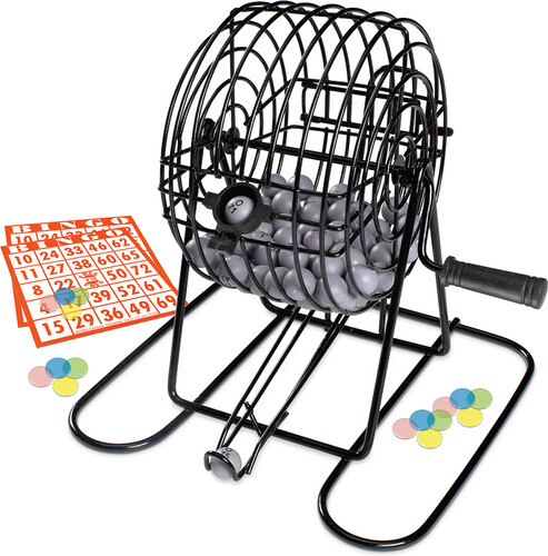 Cardinal Ensemble bingo de luxe avec cage en métal 778988560624