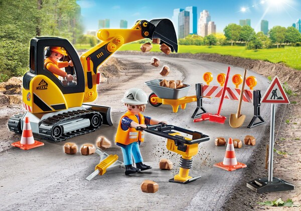 Playmobil Playmobil 71045 Ouvrier de voirie 4008789710451