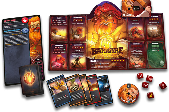 Lucky Duck Games Dice Throne (fr) Saison 1 - 01 Barbare contre Elfe Lunaire 787790586791
