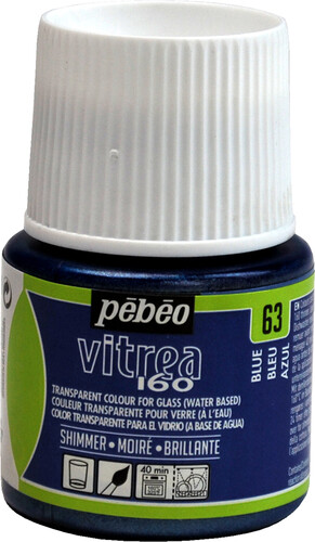 pébéo Peinture pour verre vitrea 160 45ml bleu moiré 63 3167861130639