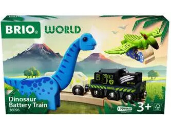 Brio Train Brio Train en bois Train à piles Dinosaure 36096 7312350360967