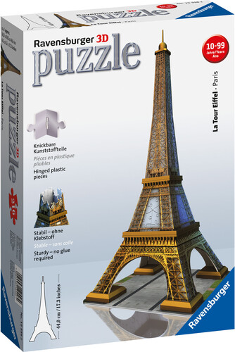 Ravensburger Casse-tête 3D Tour Eiffel, Paris, France 4005556125562
