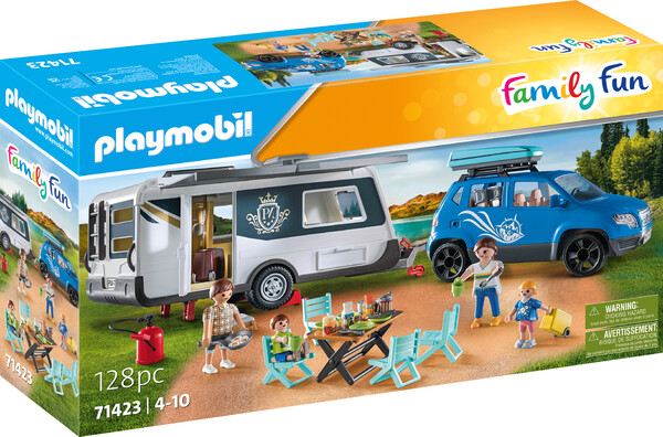 Playmobil Playmobil 71423 Famille avec voiture et caravane 4008789714237