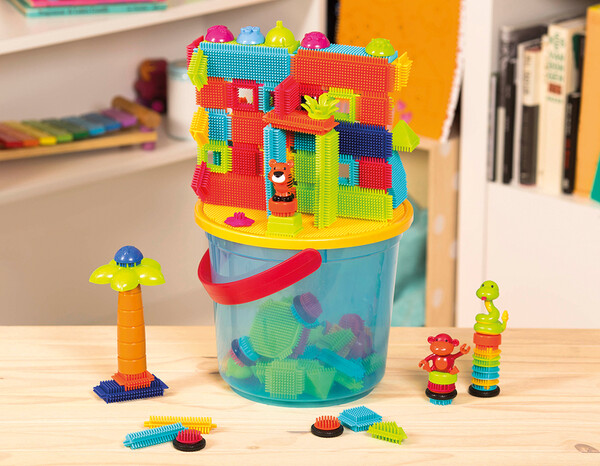 B. Brand Bristle Blocks - Seau aventure à la jungle 128 pièces 062243253711