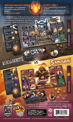 Lucky Duck Games Dice Throne (fr) Saison 2 - 01 As de la Gâchette contre Samouraï 787790606291