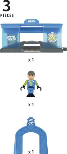 Brio Train Brio Train en bois Smart Tech - Atelier de réparation intelligent BRIO 33918 7312350339185