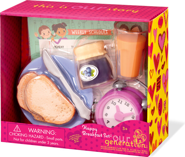 Poupées Our Generation Mini accessoires OG - "Happy Breakfast Set" 062243403086