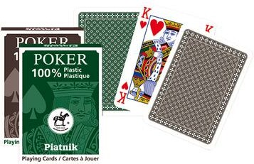 Piatnik Cartes à jouer poker plastique 100% (unité) (varié) 9001890136214