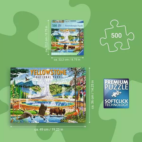 Ravensburger casse-tête Casse-tête 500 Parc national de Yellowstone 4005555017202