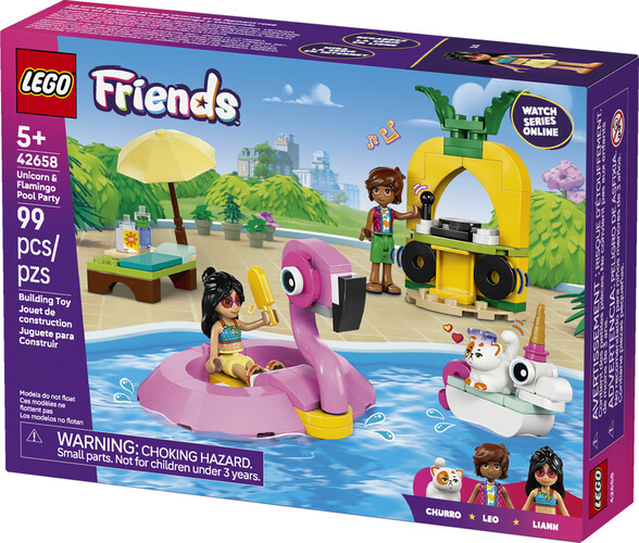 LEGO LEGO 42658 Fête dans la piscine avec les bouées licorne et flamant rose 673419404549