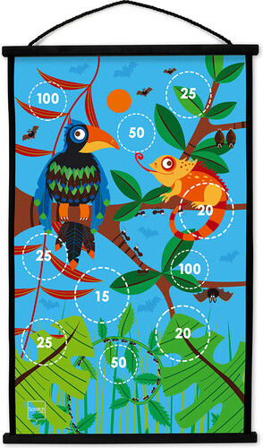 Scratch Scratch jeu de dards/fléchettes à ventouse double-face Toucan 5414561820536