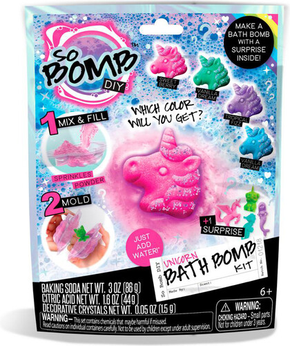 So Bomb DIY So Bomb DIY Sac surprise licorne de bain, bombe de bain 852265006989