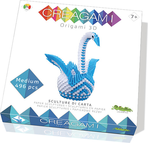 CreativaMente Creagami Cygne 496 pcs Origami 3D 8032591788243