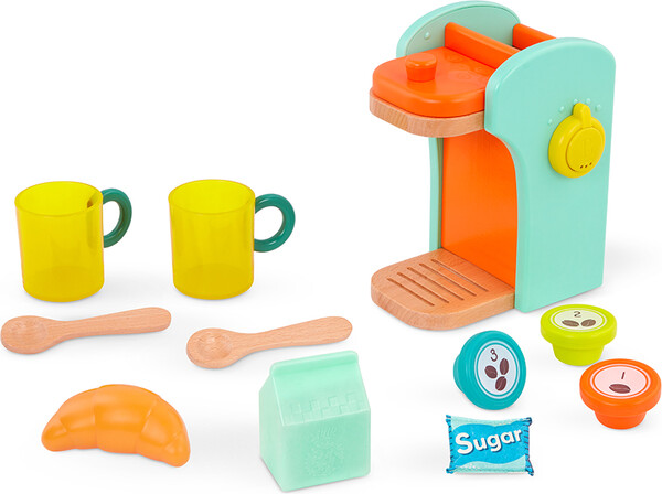 B. Brand B.Toys - set de machine à café en bois "café au play" 062243446427