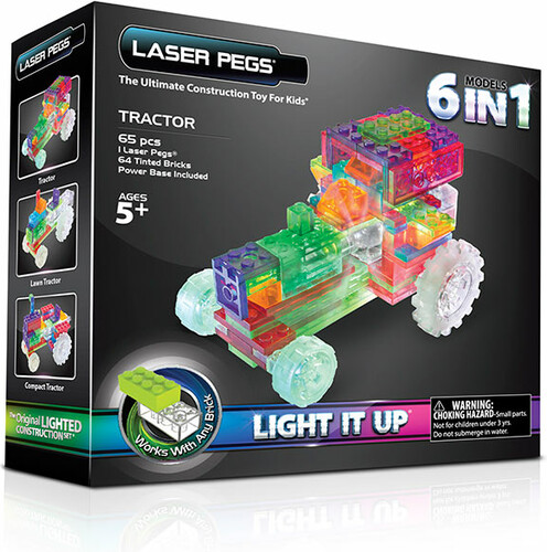 Laser Pegs - briques illuminées Laser Pegs tracteurs 6 en 1 (briques illuminées) 810690020642
