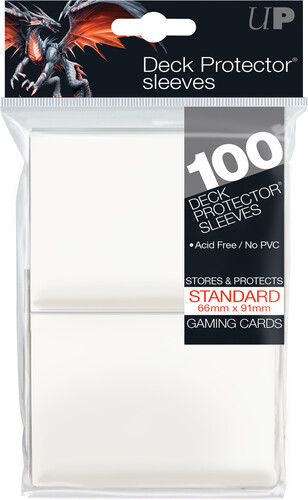 Ultra PRO Protecteurs de cartes Standard PRO-Gloss blanc 100ct 074427826901