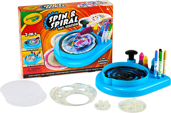 Crayola Centre d'art à spirale et à rotation 063652398901