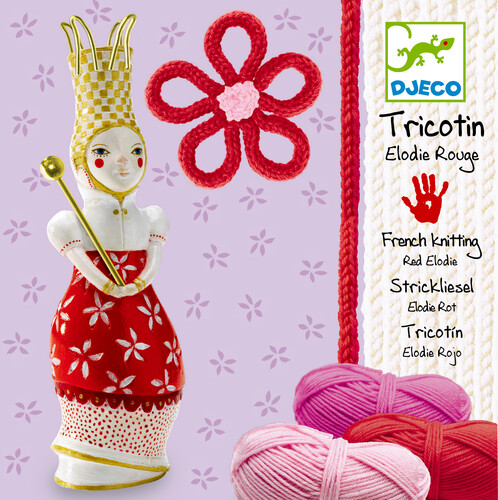 Djeco Tricotin Élodie rouge (tricot) (fr/en) 3070900088511