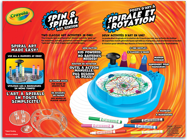Crayola Centre d'art à spirale et à rotation 063652398901