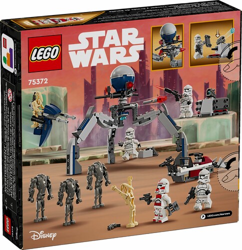 LEGO LEGO 75372 Pack de combat des Clone Troopers™ et Droïdes de combat 673419389457