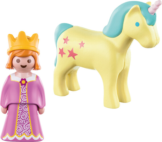 Playmobil Playmobil 70127 1.2.3 Princesse et licorne 4008789701275