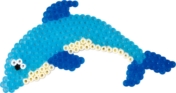 Hama Hama Midi 1100 perles et plaque dauphin 4058 028178040581