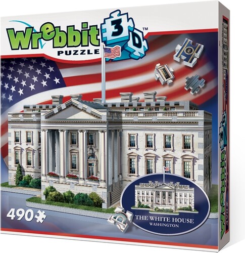 Wrebbit Casse-tête 3D La Maison-Blanche, Washington, district de Columbia, États-Unis (490pcs) 665541010071