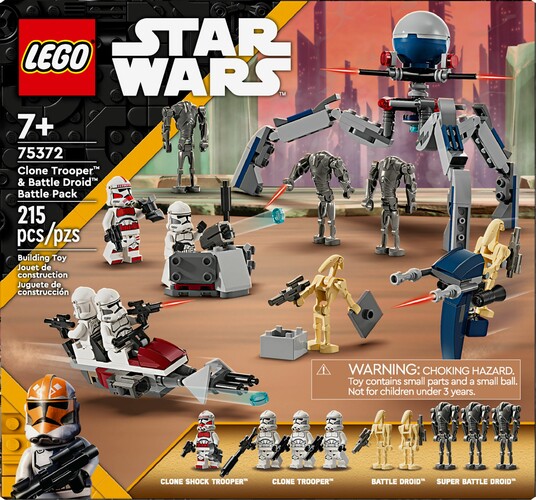 LEGO LEGO 75372 Pack de combat des Clone Troopers™ et Droïdes de combat 673419389457