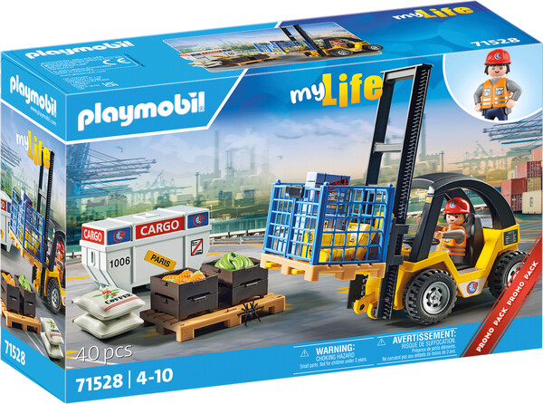 Playmobil Playmobil 71528 Chariot elevateur avec materiel 4008789715289