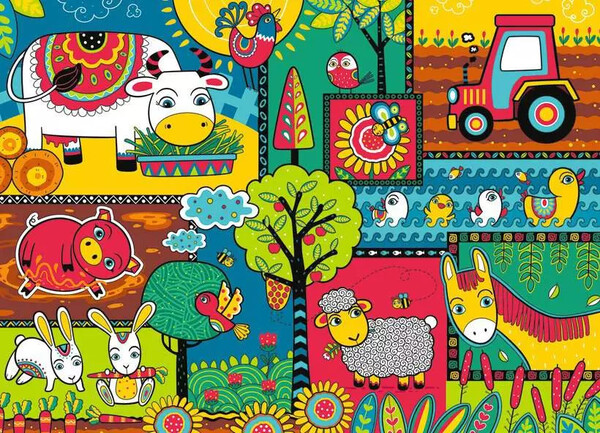 Ravensburger casse-tête Casse-tête 60 Une journée à la ferme 4005555041320