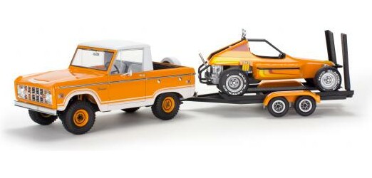 Revell Modèle à coller FORD BRONCO HALF CAB w dune buggy/trailer, 1/25 031445072284