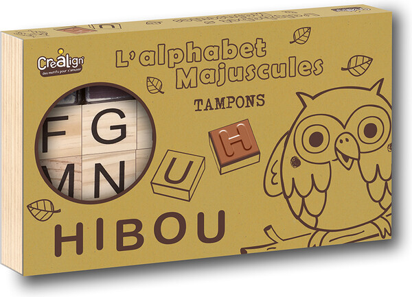 Créa Lign' Tampons - Étui L'alphabet Majuscules 3760119713587
