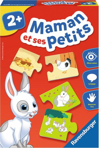 Ravensburger Jeu éducatif Maman et ses petits (animaux) (fr) 4005556240234