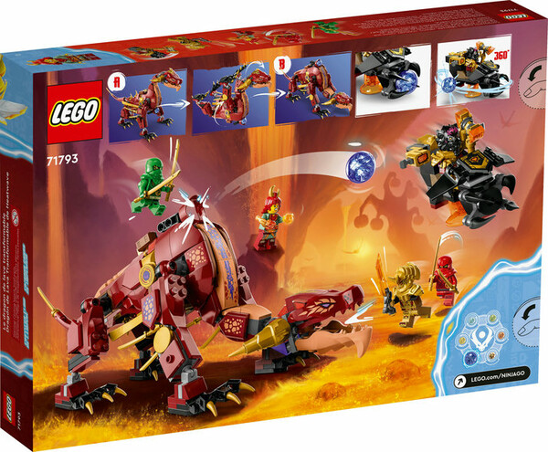LEGO LEGO 71793 Le dragon de lave transformable de Heatwave 673419375696