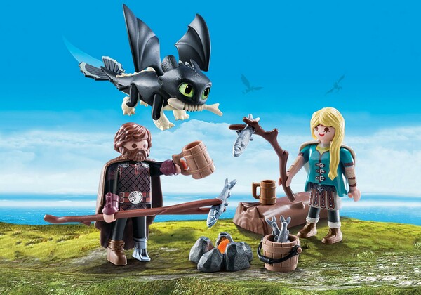 Playmobil Playmobil 70040 Dragons Harold et Astrid avec un bébé dragon 4008789700407