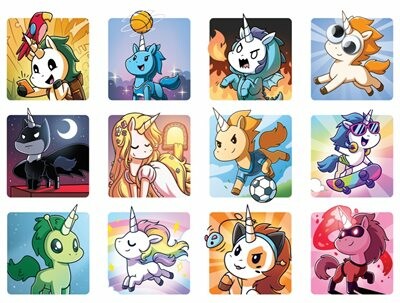 TeeTurtle Unstable unicorns pour enfants (fr) 3558380109716