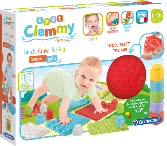 Clementoni Clemmy Tapis de jeu sensoriel (fr/en) 8005125173525