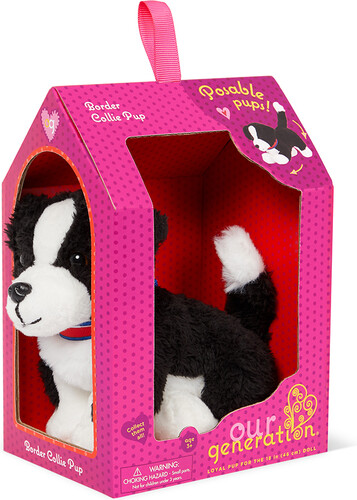 Poupées Our Generation Chiot en peluche OG - 15 cm Border Collie 062243406018