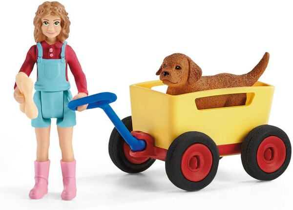 Schleich Schleich 42543 Promenade en chariot pour chiots 4059433356846